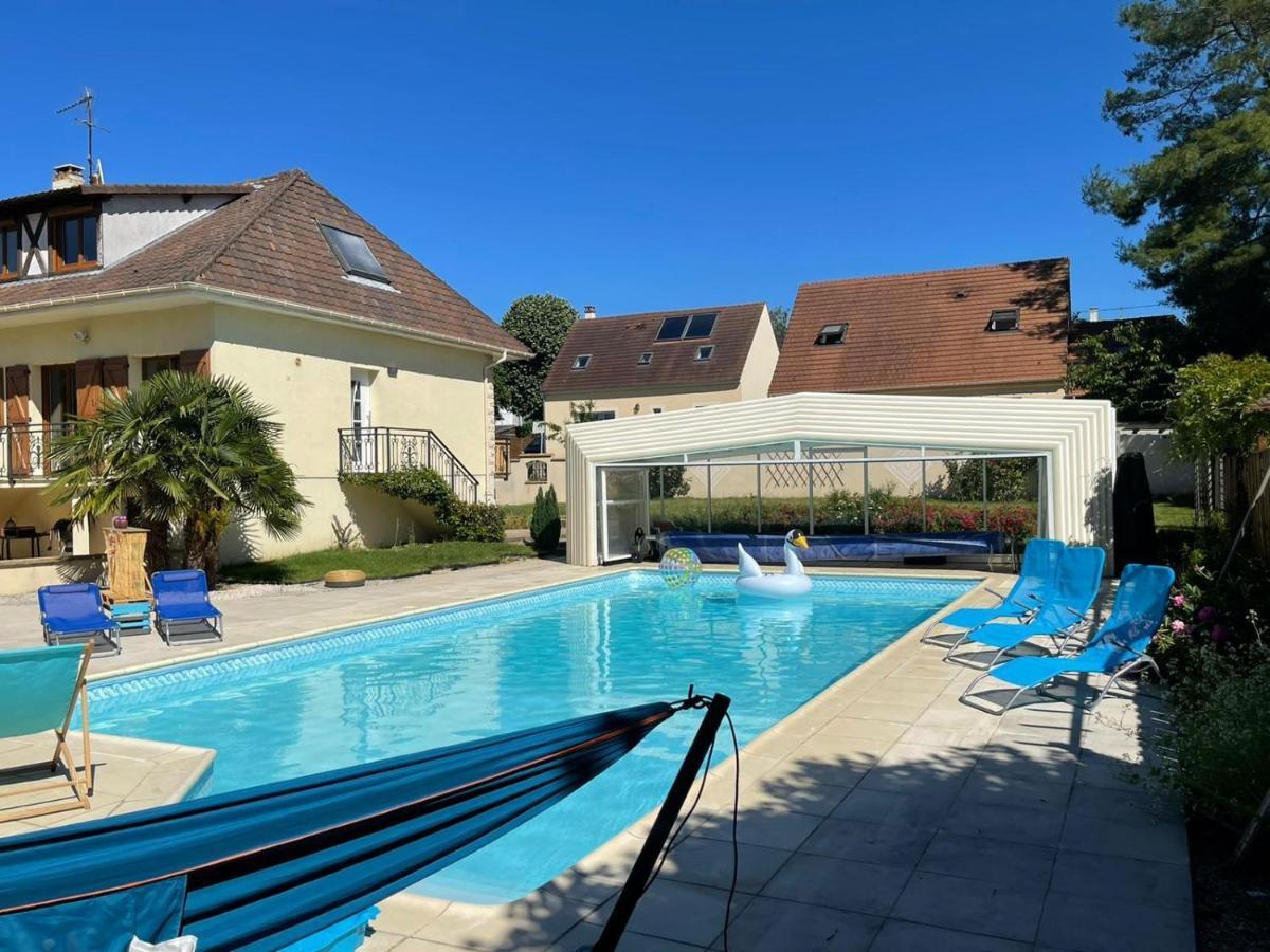 L'Annexe- Guest House Avec Piscine Studio Avec Coin Chambre Rosny-sur-Seine Luaran gambar