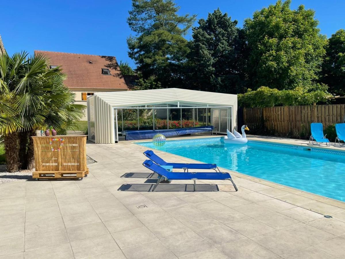 L'Annexe- Guest House Avec Piscine Studio Avec Coin Chambre Rosny-sur-Seine Luaran gambar