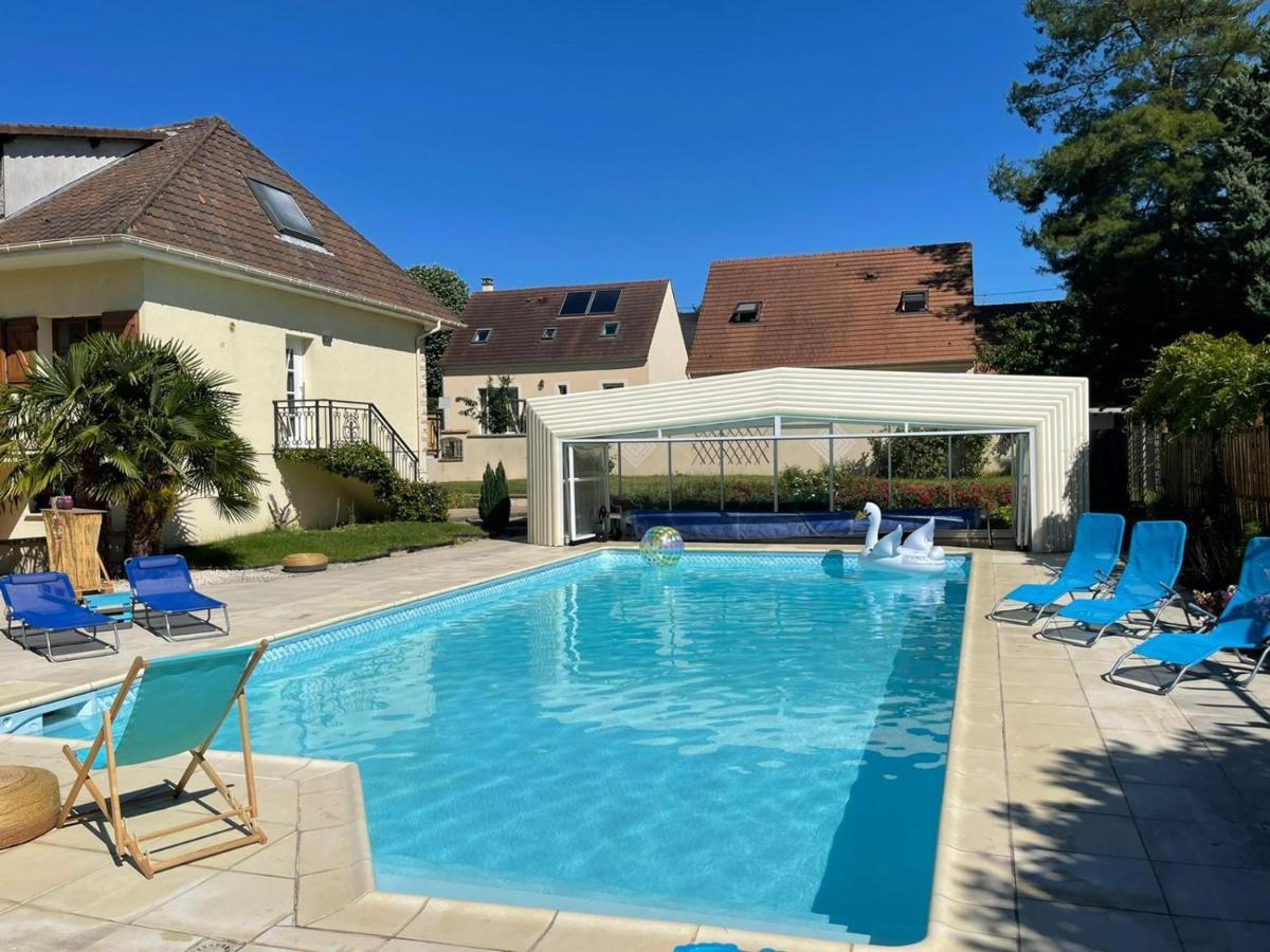 L'Annexe- Guest House Avec Piscine Studio Avec Coin Chambre Rosny-sur-Seine Luaran gambar